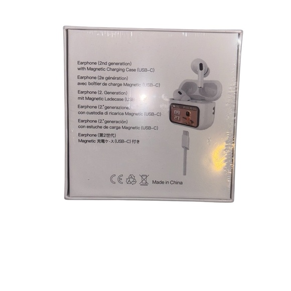 White Wireless Earbuds with Charging Case - Picture 4 of 4